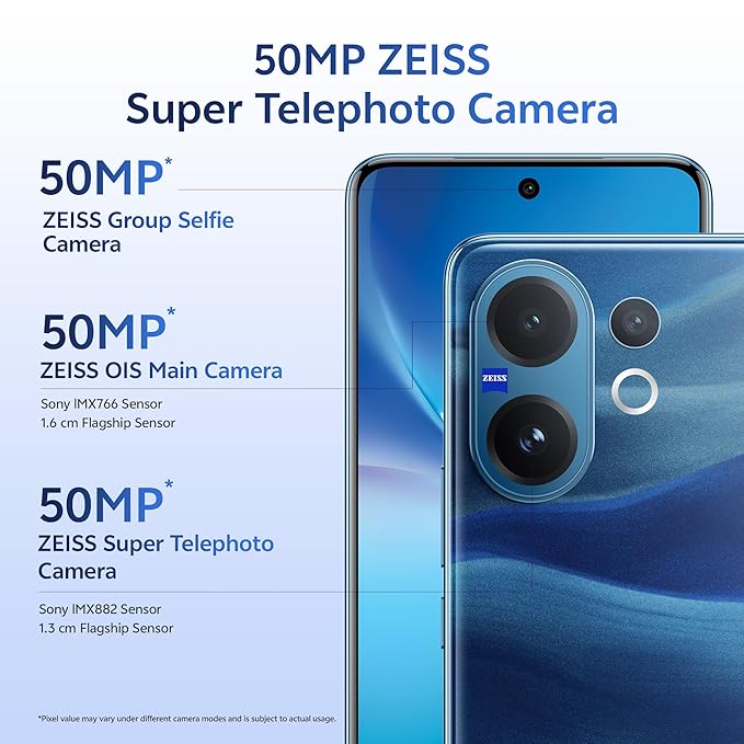 Vivo V60 5G (Moonlit Blue, 12GB RAM, 256GB Storage) with No Cost EMI/Additional Exchange Offers