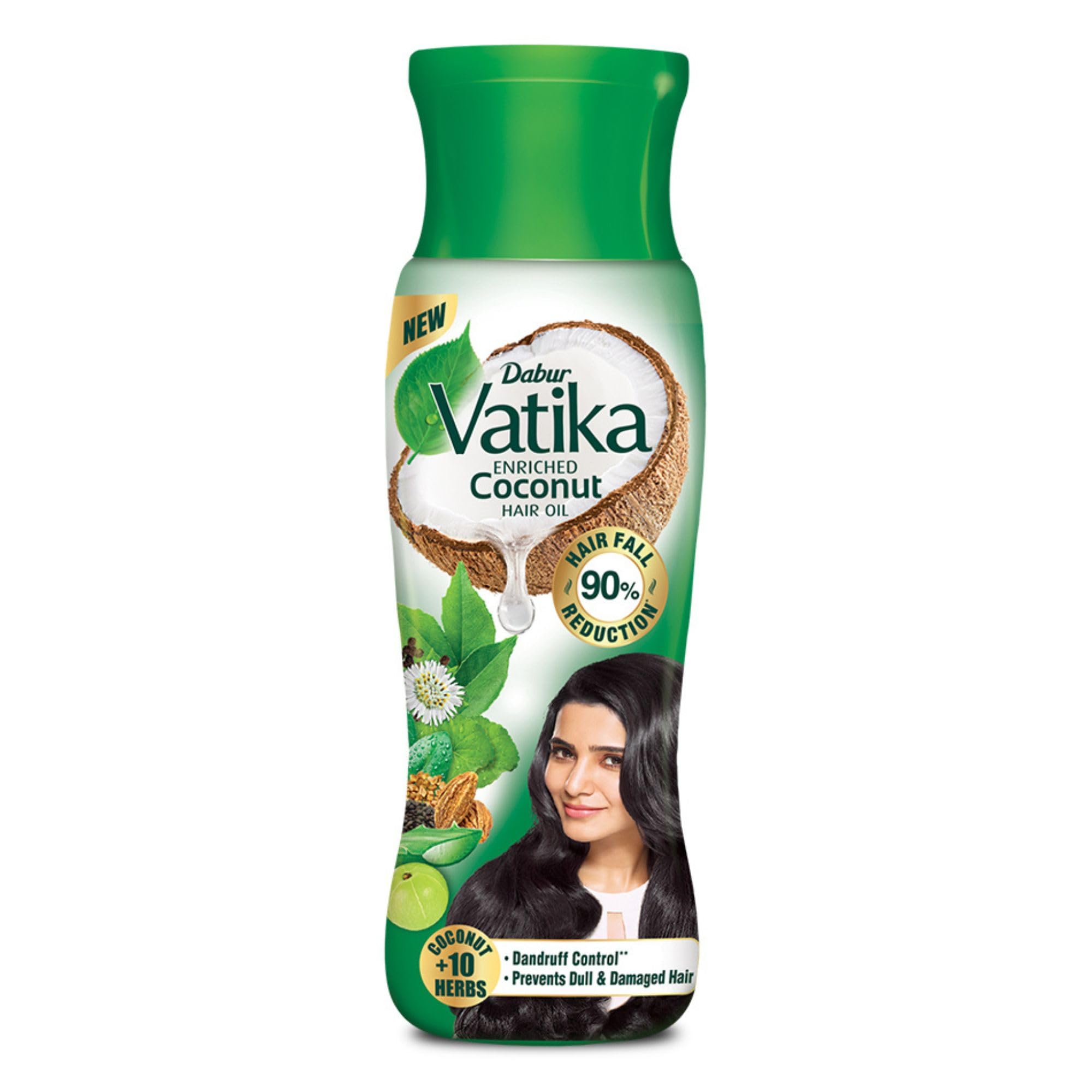 Dabur Vatika Enriched Coconut Hair Oil - With 10 Herbs, 300 ml